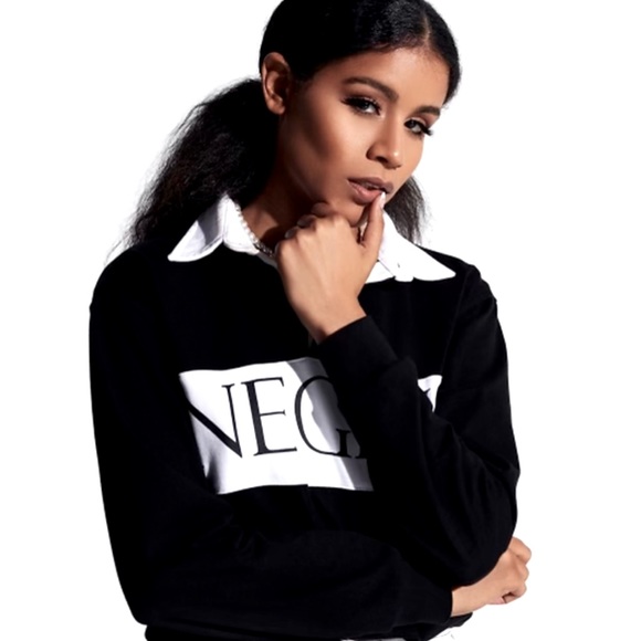 NEGRIS LEBRUM Tops - NEGRIS LEBRUM Women’s Medium Polo Luxury Designer Logo NEW YORK RUGBY